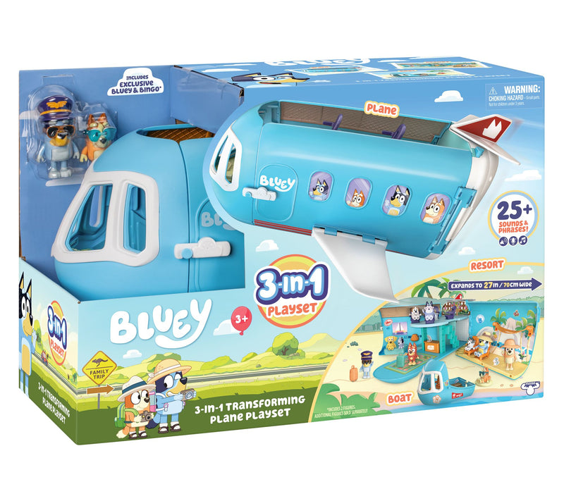Bluey_3-in-1 Airplane Playset w/ Sound Effects by Moose Toys — Main view