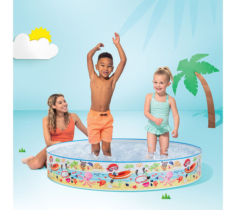 Intex Snapset Pool Fun At The Beach Water Splash Kiddie Pool — View 6