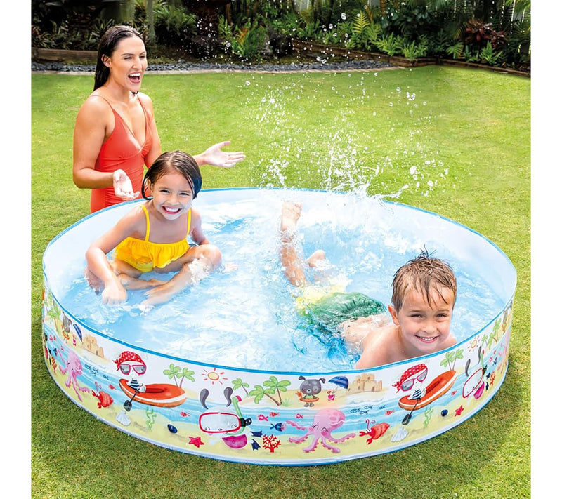 Intex Snapset Pool Fun At The Beach Water Splash Kiddie Pool — View 5