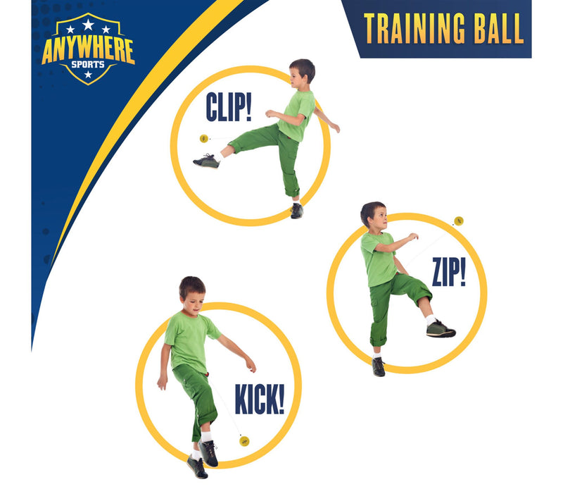 Anywhere Sports Training Ball 3 In 1 Leash ClipOn — View 4
