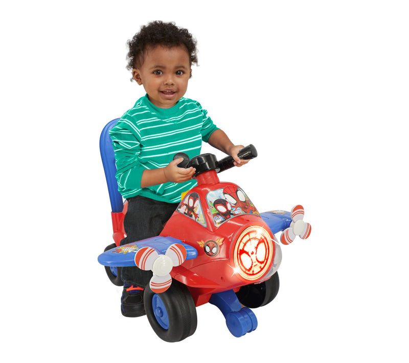 Kiddieland Marvel Spidey Activity Plane Ride On — View 6