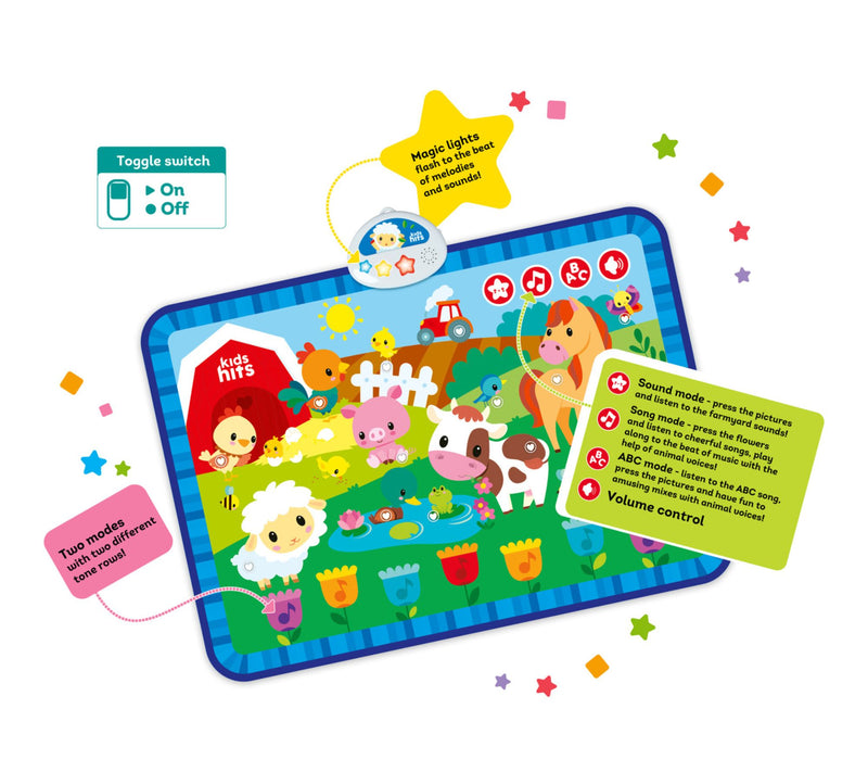 Kids Hits Light & Sound Noisy Farm Musical Activity Floor Pad — View 4