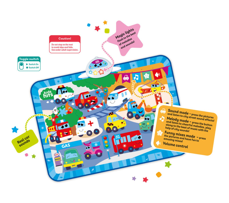 Kids Hits Light & Sound Big City Rush Music Activity Floor Pad — View 4