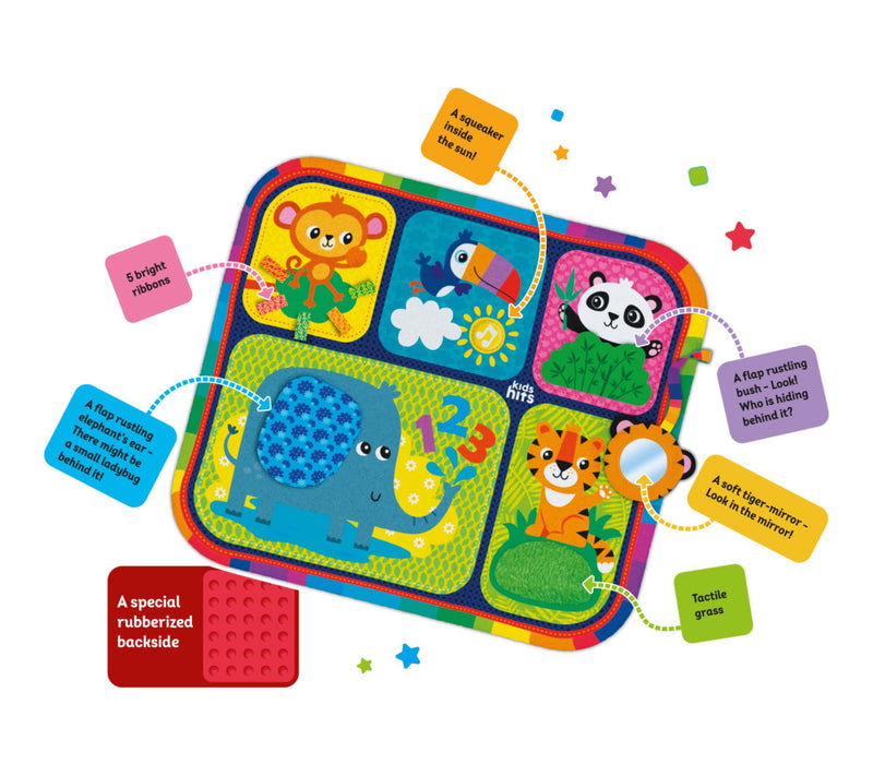 Kids Hits My Fi rst Zoo Sensory Activity Anima l Baby Touch Ma — View 4