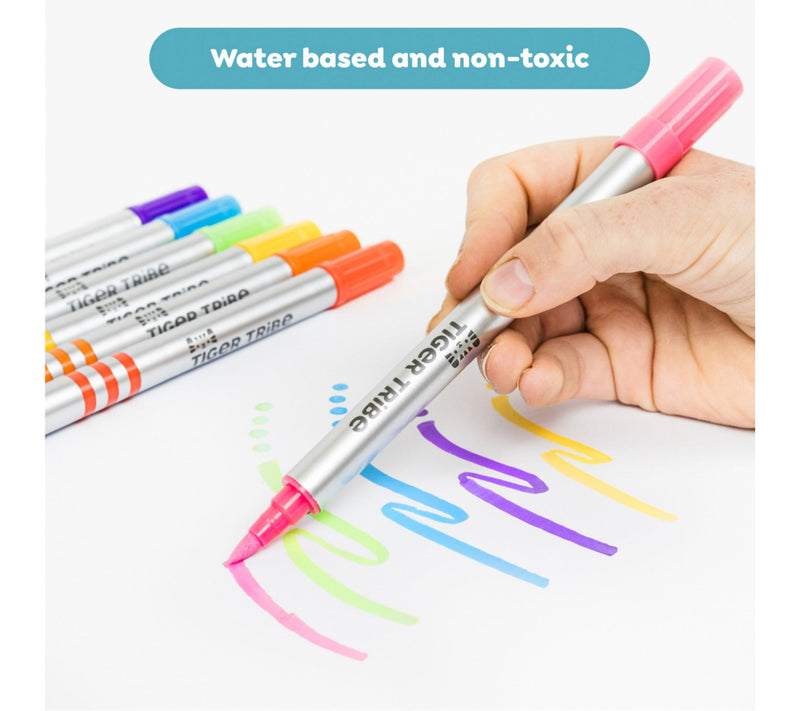 Tiger Tribe Dual Tip Paint Pens 8 Vibrant Colors — View 7
