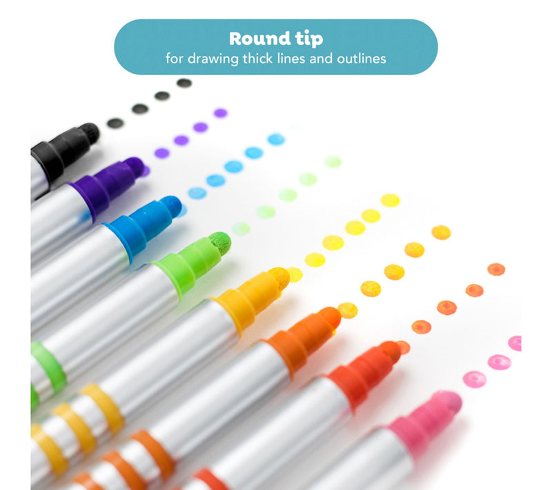 Tiger Tribe Dual Tip Paint Pens 8 Vibrant Colors — View 4