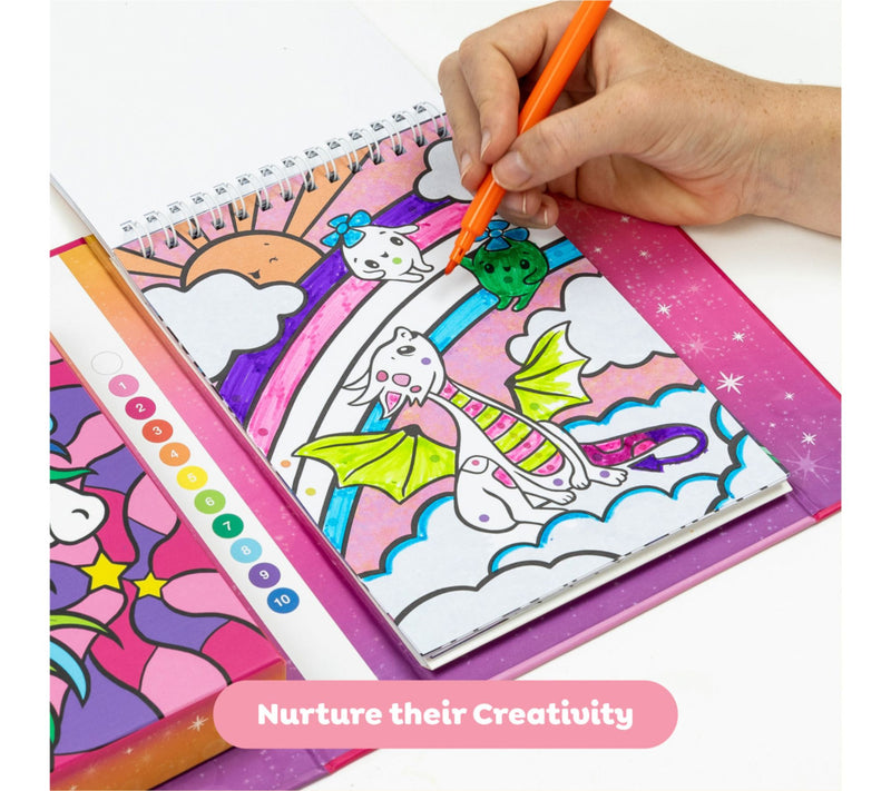 Tiger Tribe Unicorn Dreaming Color by Numbers — View 4