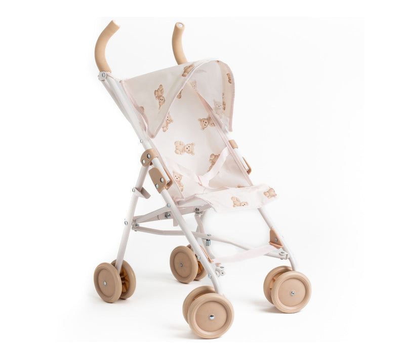 Roma Prams Teddy Doll XL Umbrella Beige Buggy — Main view