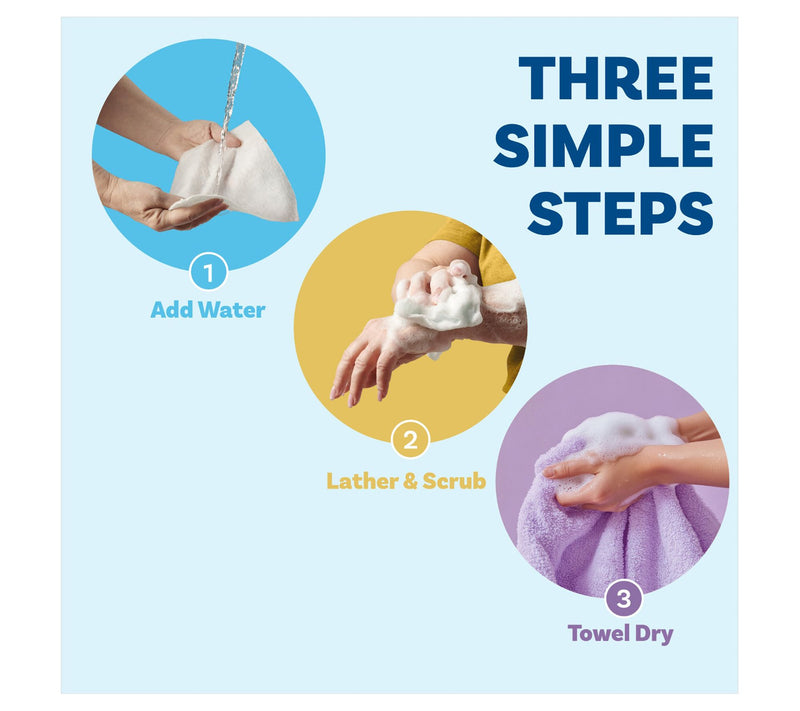Scrubzz 50 Disposable No-Rinse Travel and Bathing Sponge Wipes — View 3