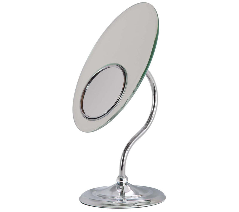 Zadro Oval Tri-Optics 1X, 3X and 8X Pedestal Vanity Mirror — View 3