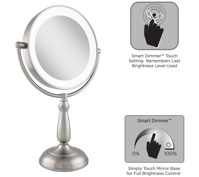 Zadro Dimmable Touch LED Light Vanity Mirror 1X /10X — View 2