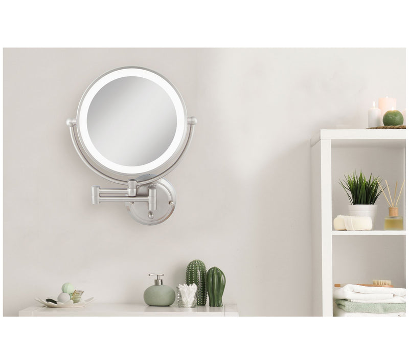 Zadro Glamour Wall-Mount 1X/5X Mirror, Hard Wir e Ready — View 8