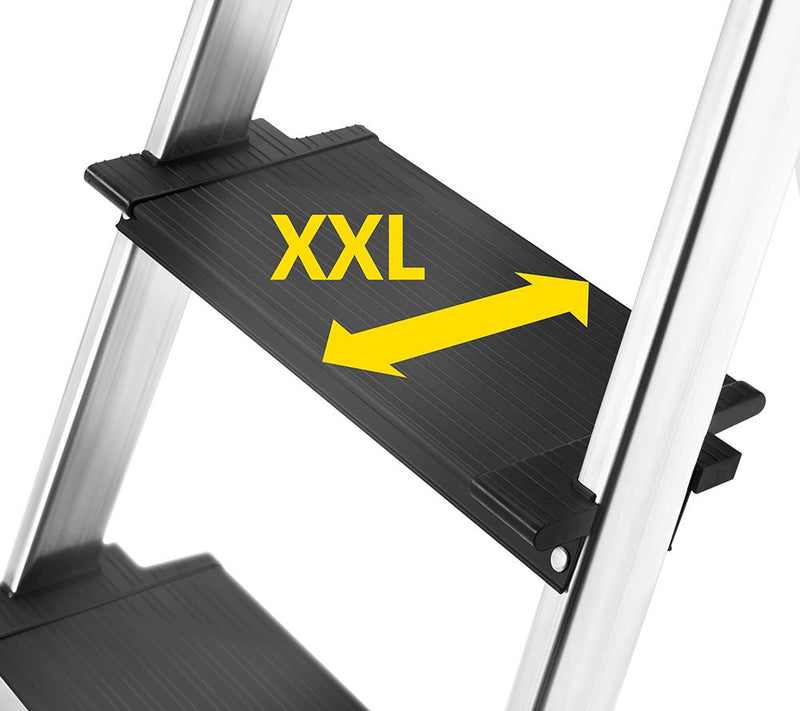 Hailo L100 TopLine 8-Step Aluminum Safety Stepadder — View 5