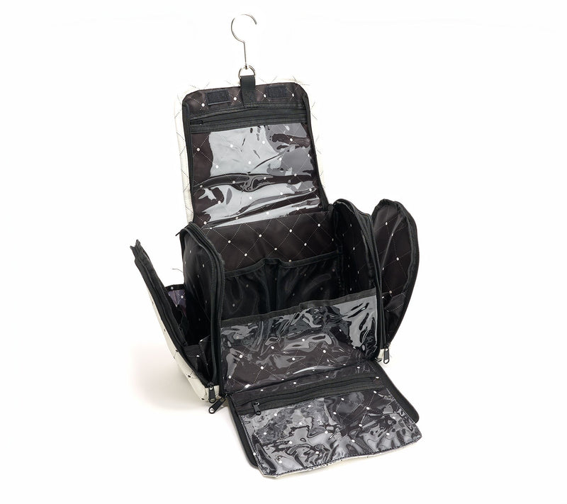 "As Is" Periea Deluxe Faux Leather Hanging Cosmetic Case — View 2