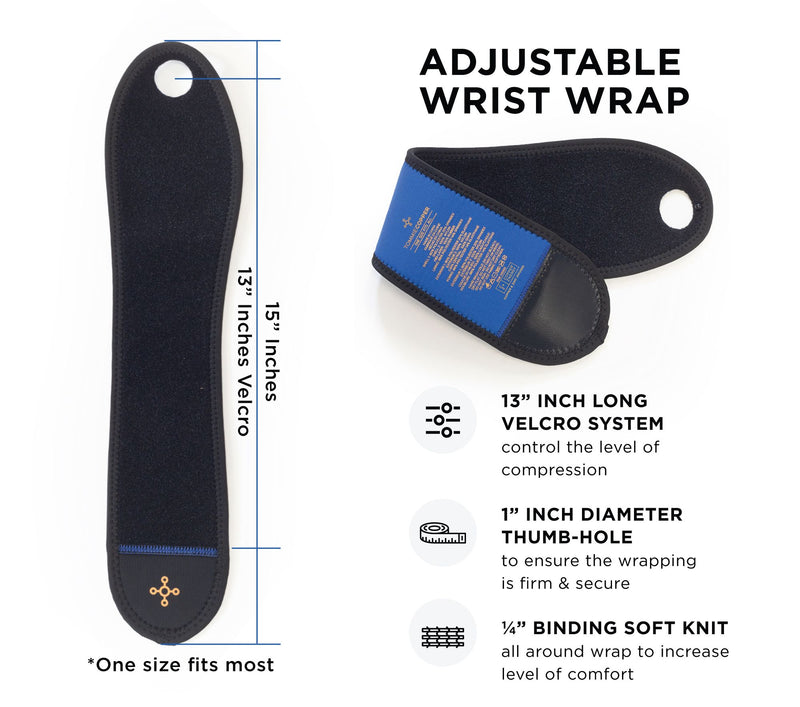Tommie Copper 2 Pack Adjustable Compression Wrist Wraps — View 7