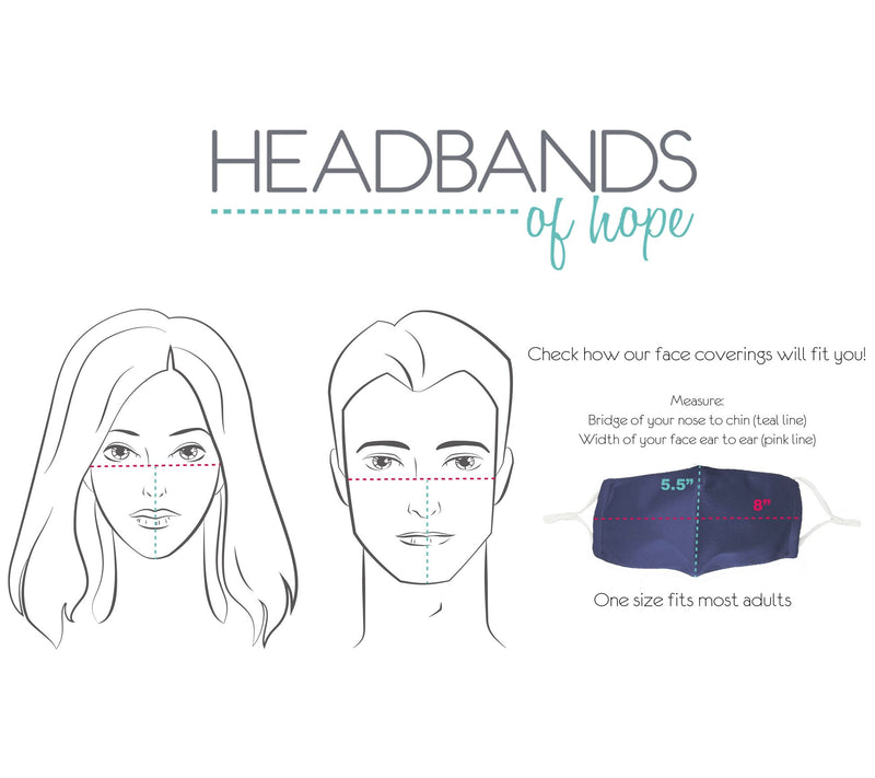 Headbands of Hope S/3 Adjustable Two Layer Face Coverings — View 17