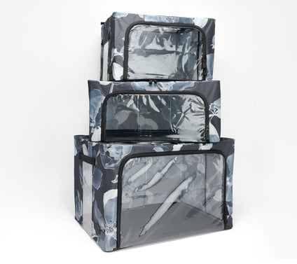 Periea S/3 Collapsible Small, Medium and Large Storage Boxes