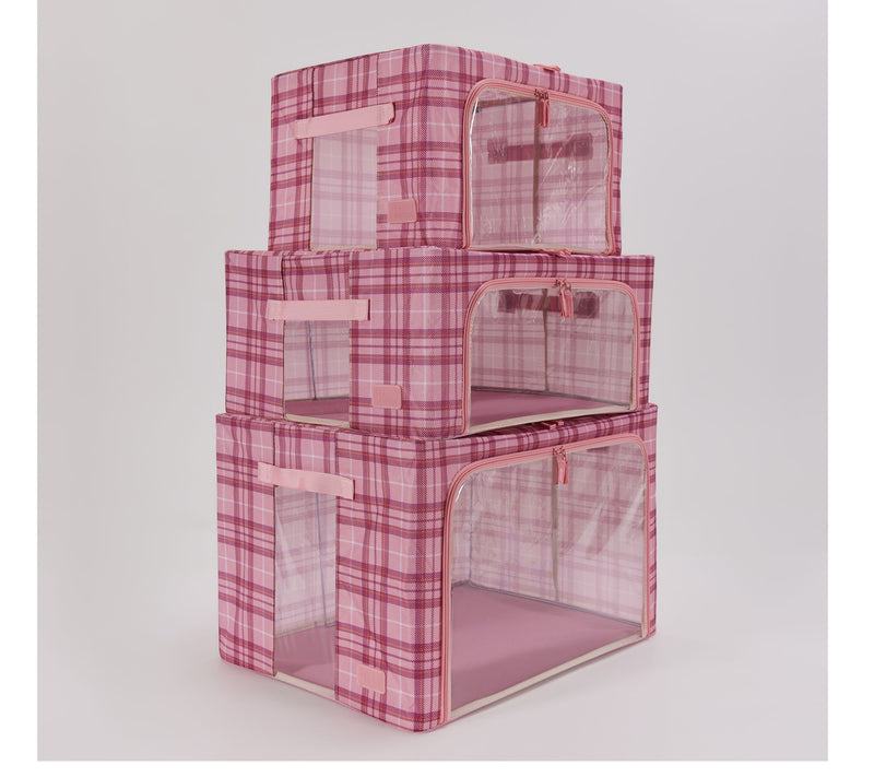 Periea S/3 Collapsible Small, Medium and Large Storage Boxes — View 64