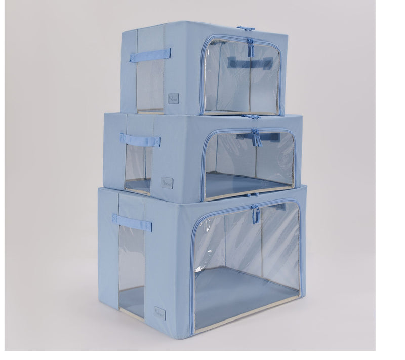 Periea S/3 Collapsible Small, Medium and Large Storage Boxes — View 65