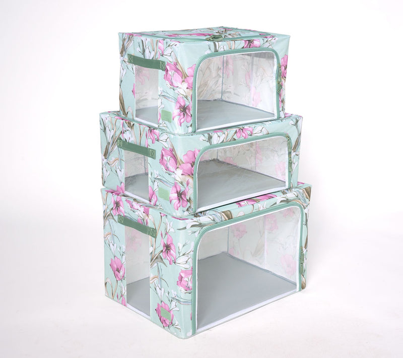 Periea S/3 Collapsible Small, Medium and Large Storage Boxes — View 53