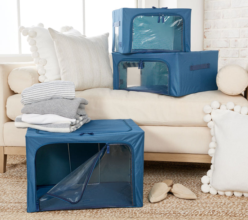 Periea S/3 Collapsible Small, Medium and Large Storage Boxes — View 66
