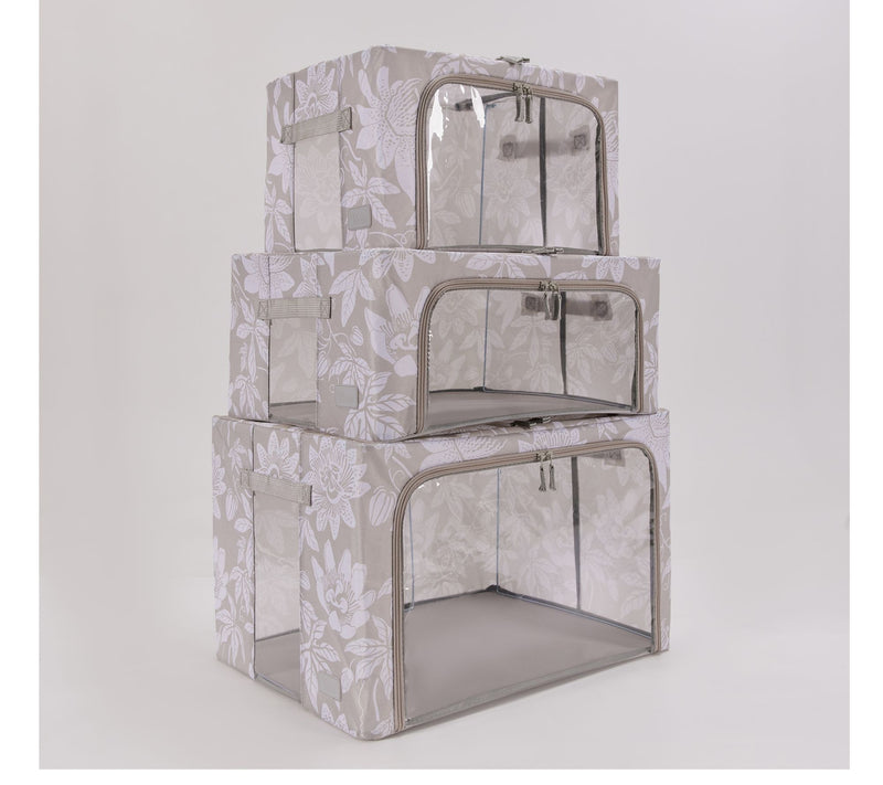 Periea S/3 Collapsible Small, Medium and Large Storage Boxes — View 67