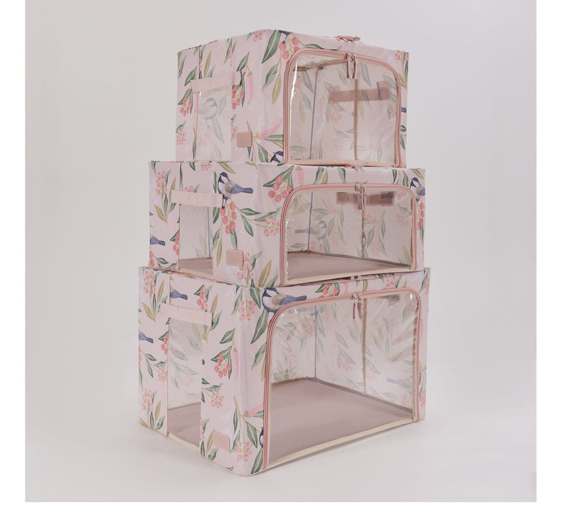 Periea S/3 Collapsible Small, Medium and Large Storage Boxes — View 68