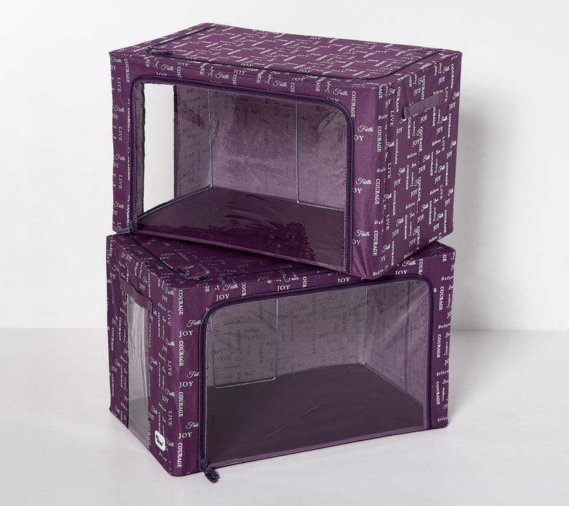 Periea Set of 2 Jumbo Collapsible Storage Boxes — View 66