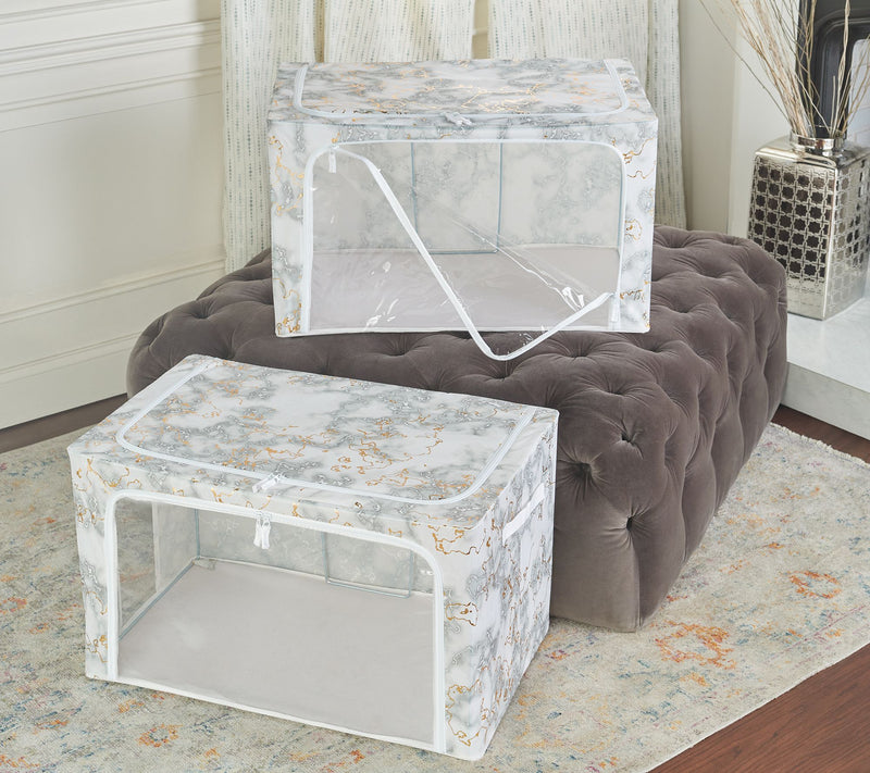 Periea Set of 2 Jumbo Collapsible Storage Boxes — View 43