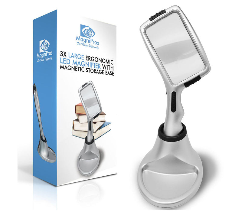 MagniPros Large 3X Magnifier with Magnetic Base — Main view