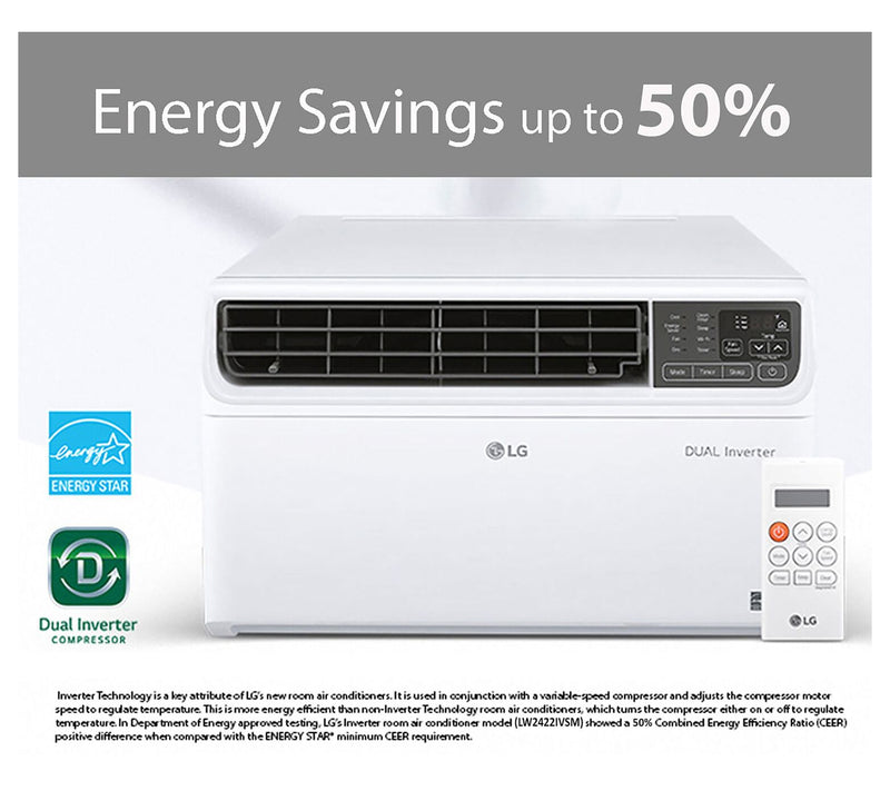 LG 23,500 BTU Dual Inverter Smart Window Air Conditioner — View 7
