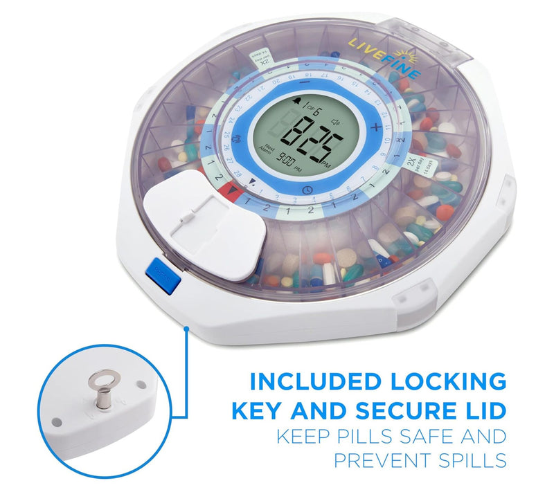LiveFine 28-Day WiFi Automatic Pill Dispenser — View 8