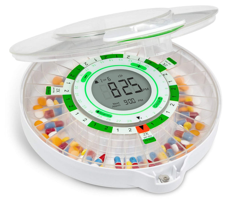 LiveFine 28-Day Automatic Pill Dispenser with LCD Display — Main view