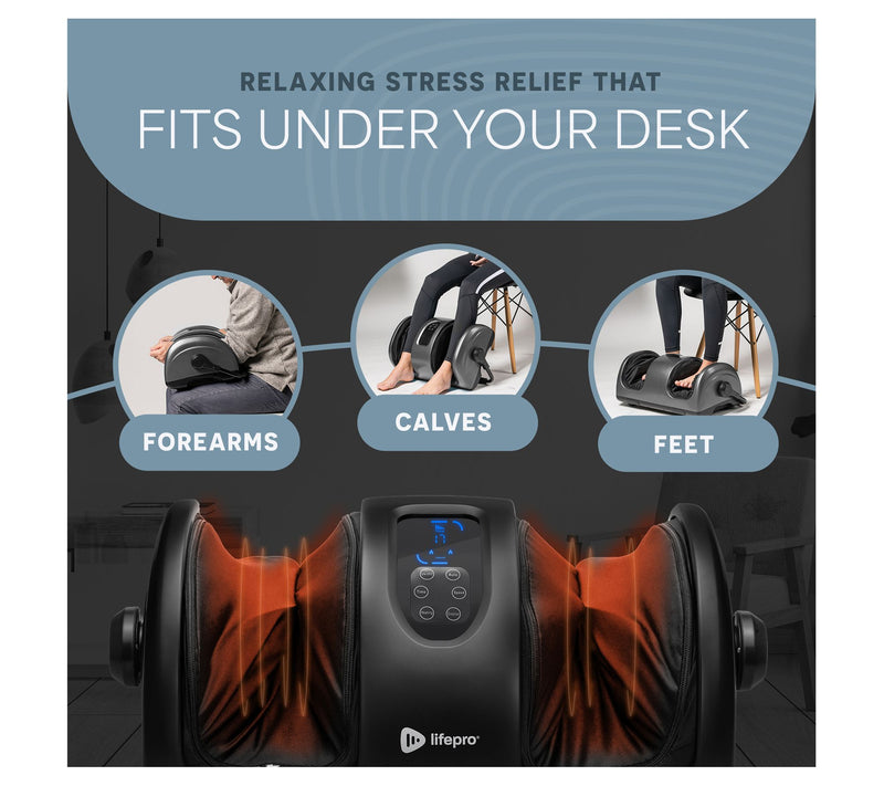 Lifepro RelaxaTilt Shiatsu Foot & Calf Massager — View 7