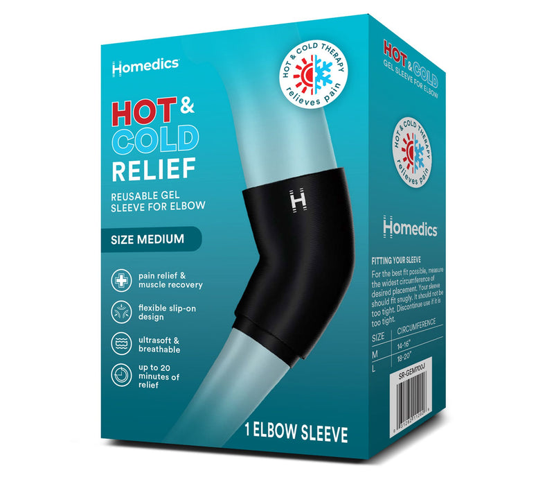 Homedics Short Hot & Cold Gel Elbow RecoverySleeve — View 7