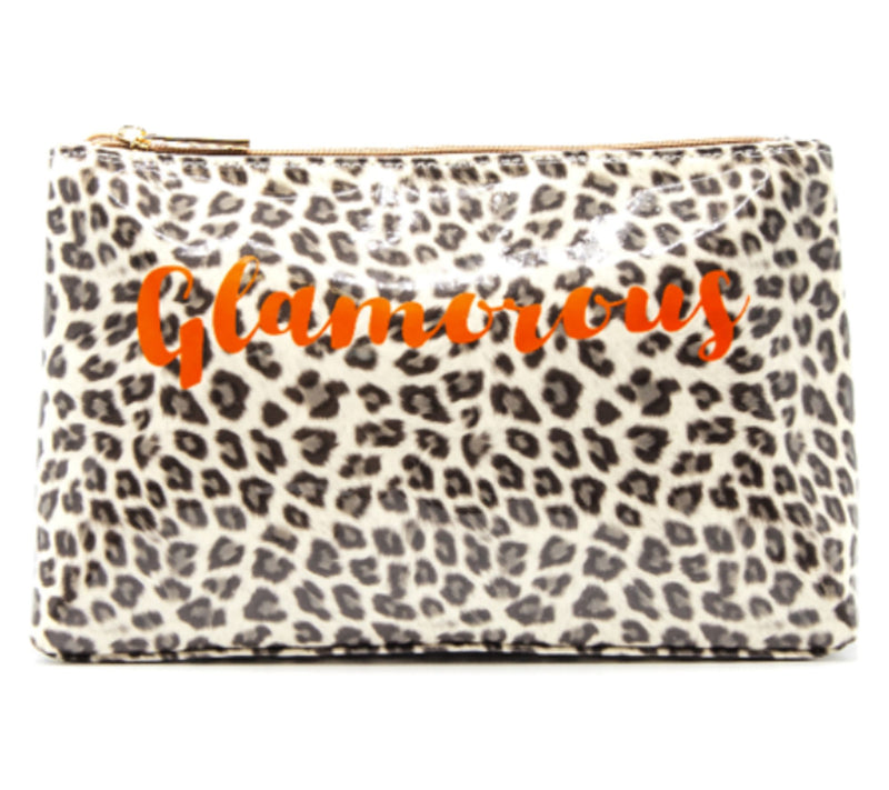 Youzey Leopard Travel Cosmetic Bag, Scrunchie &Travalo Trio — View 2