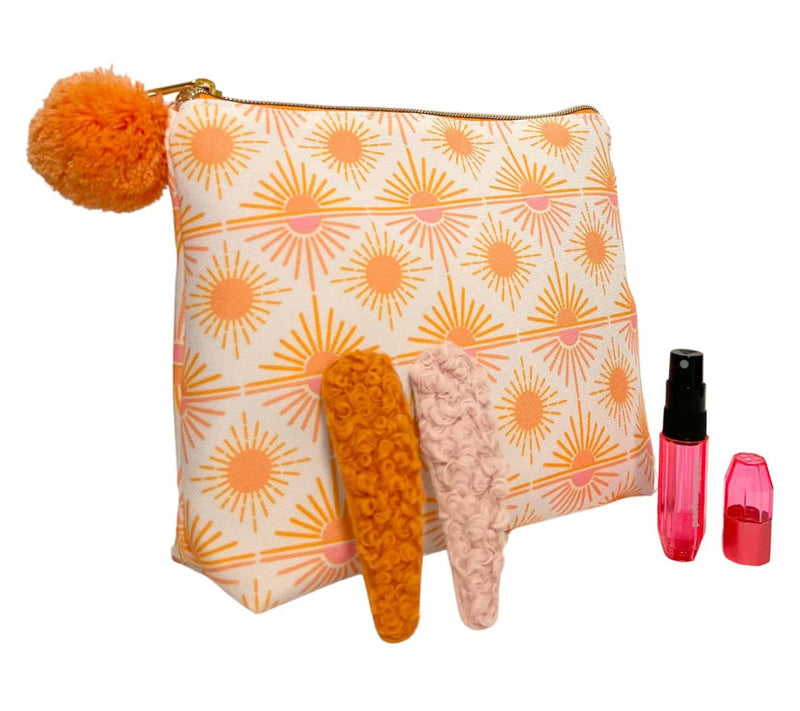 Youzey Bohemian Travel Cosmetic Bag, Hairclips& Travalo Set — Main view