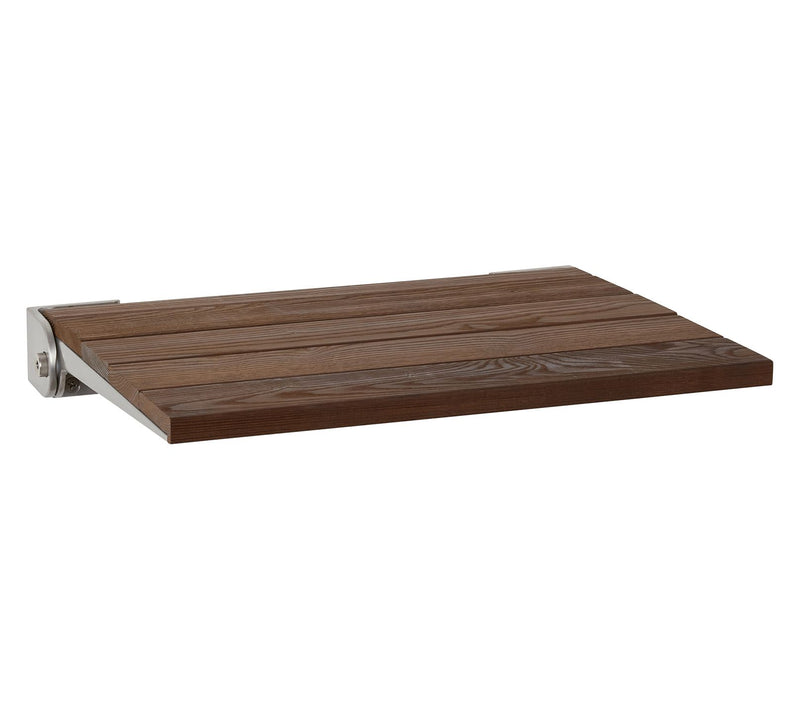 Seachrome 18" Folding Wall Mount Shower Bench Seat Ash Wood — Main view