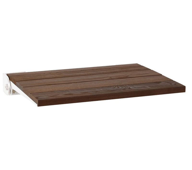Seachrome 18" Folding Wall Mount Shower Bench Seat Ash Wood — View 13