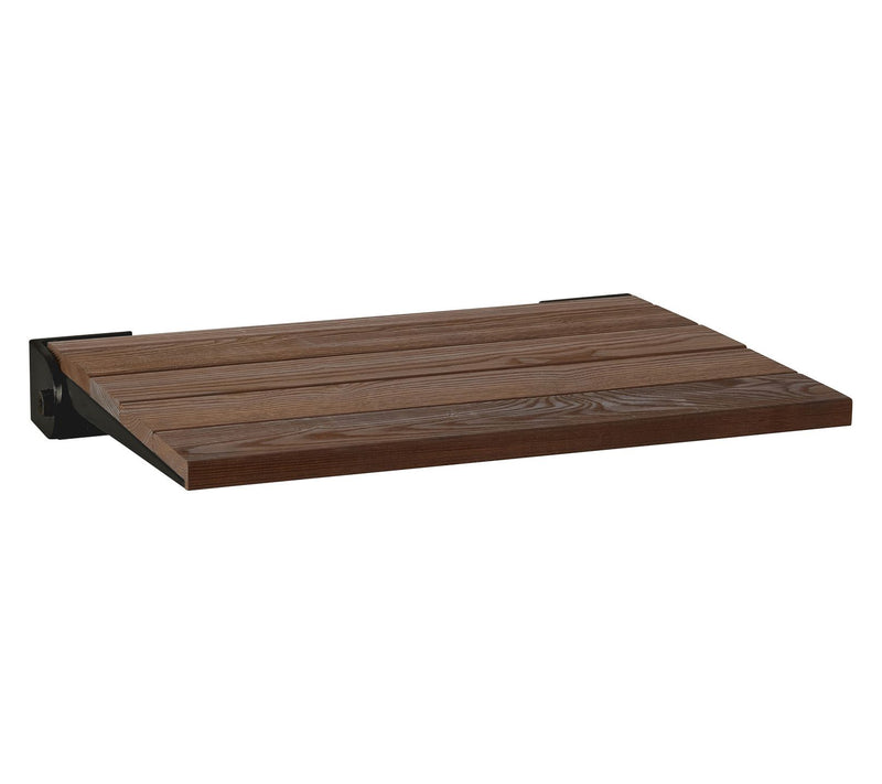 Seachrome 18" Folding Wall Mount Shower Bench Seat Ash Wood — View 14