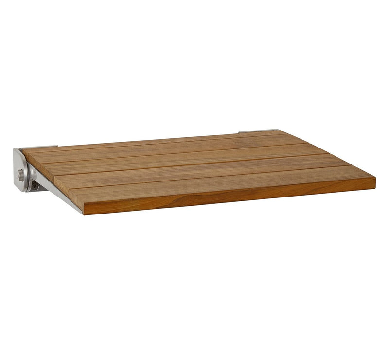 Seachrome 18" Folding Wall Mount Shower Bench Seat Teak Wood — View 12