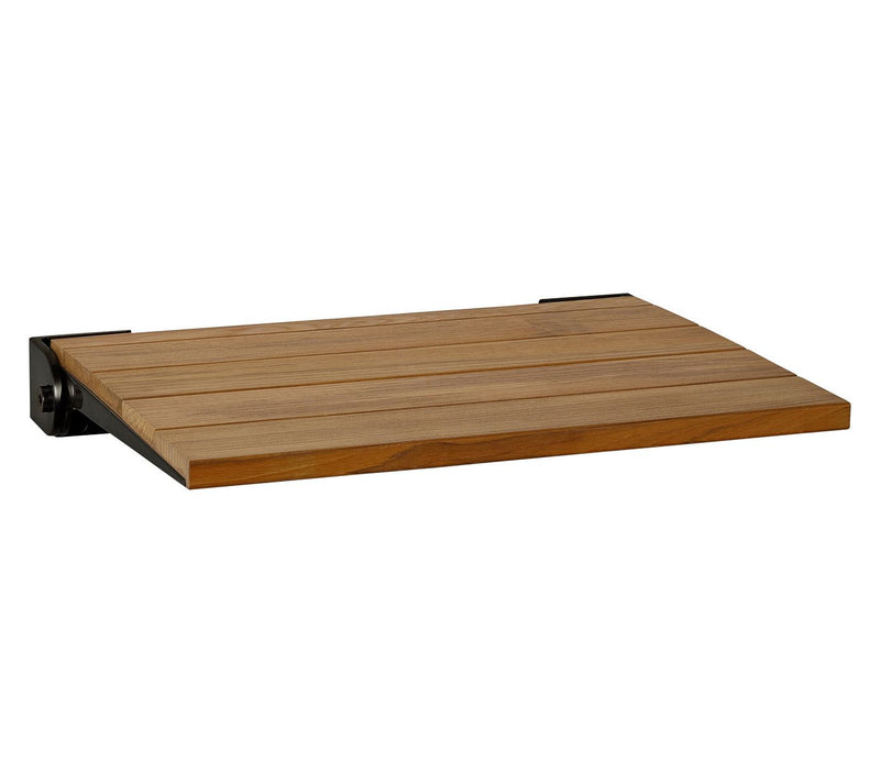 Seachrome 18" Folding Wall Mount Shower Bench Seat Teak Wood — View 14