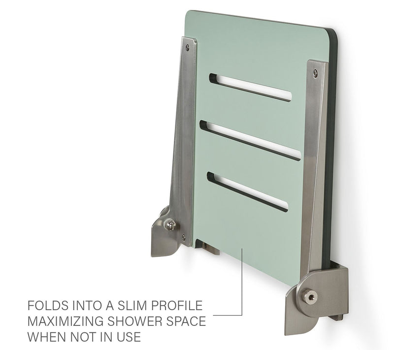 Seachrome 18" Folding Wall Mount Shower Bench,Sea Green — View 13