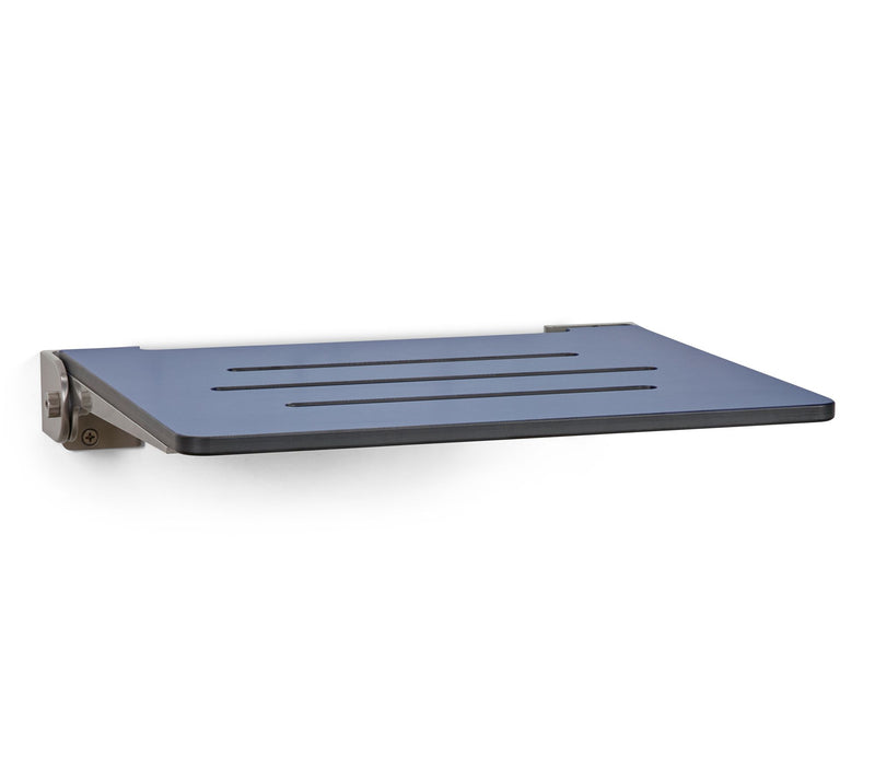Seachrome 18" SlimLine Folding Wall Mount Shower Bench, Navy — View 3