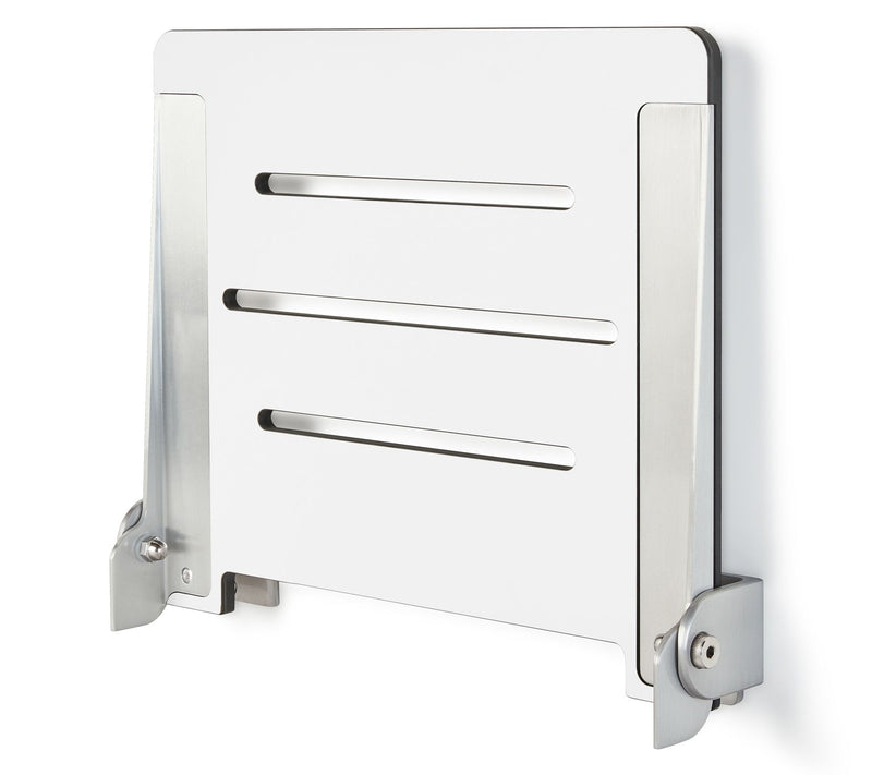 Seachrome 18" SlimLine Folding Wall Mount Shower Bench , White — View 13