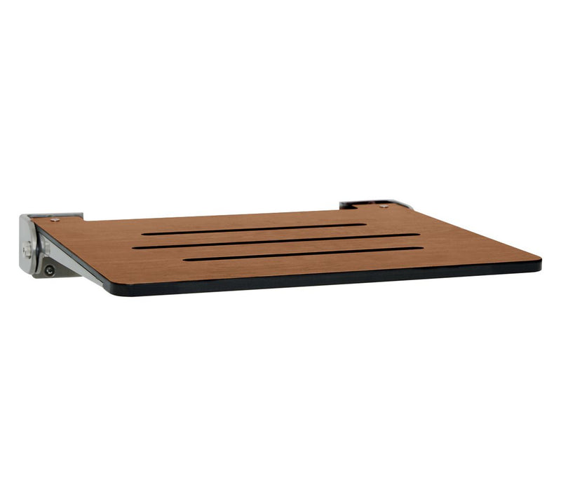 Seachrome 18" Folding Wall Mount Shower Bench,Rustic Teak — View 9