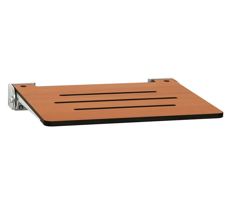 Seachrome 18" SlimLine Folding Wall Mount Shower Bench, Teak — View 12