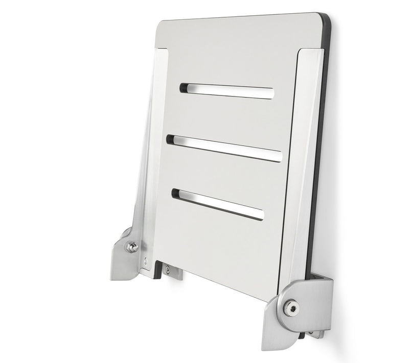 Seachrome 18" Folding Wall Mount Shower Bench Seat, Light Gray — View 6