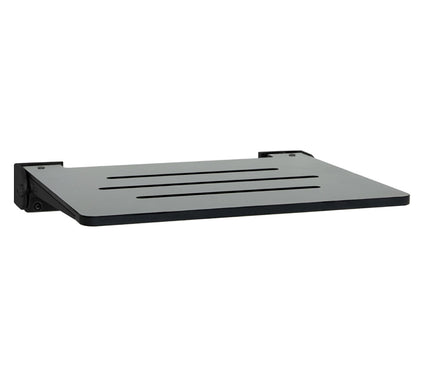 Seachrome 18" SlimLine Folding Wall Mount Shower Bench, Gray