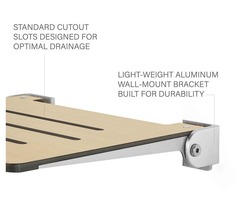 Seachrome 18" SlimLine Folding Wall Mount Shower Bench — View 4